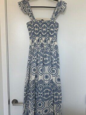 Zara Embroidered Maxi Dress